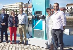 The Aqua 75 marine supercharger demonstrated at Galaxia Electric Boat Show 2022 at Marina de Lagos