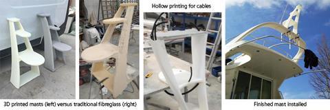 3d printed custom radar mast